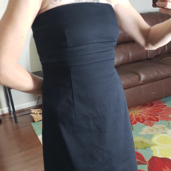 Banana Republic black gabardine dress euc - Picture 3 of 7